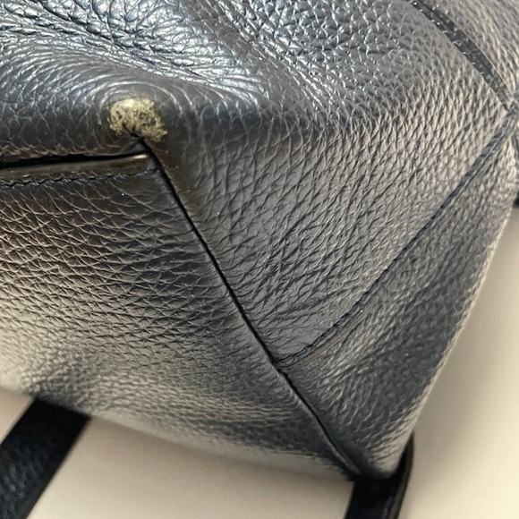 Coach Elle Backpack Metallic Midnight Blue - Picture 9 of 9